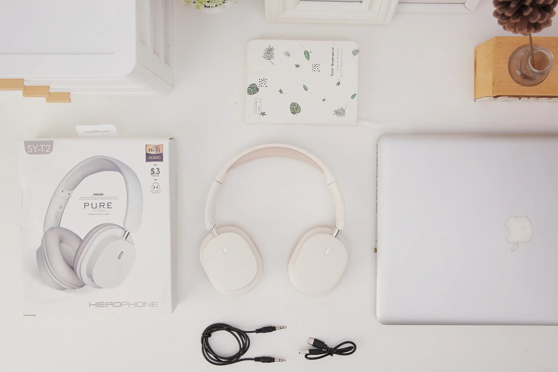 Pink Noise-Red Bluetooth Headset with 3.5mm Cable — feature 31