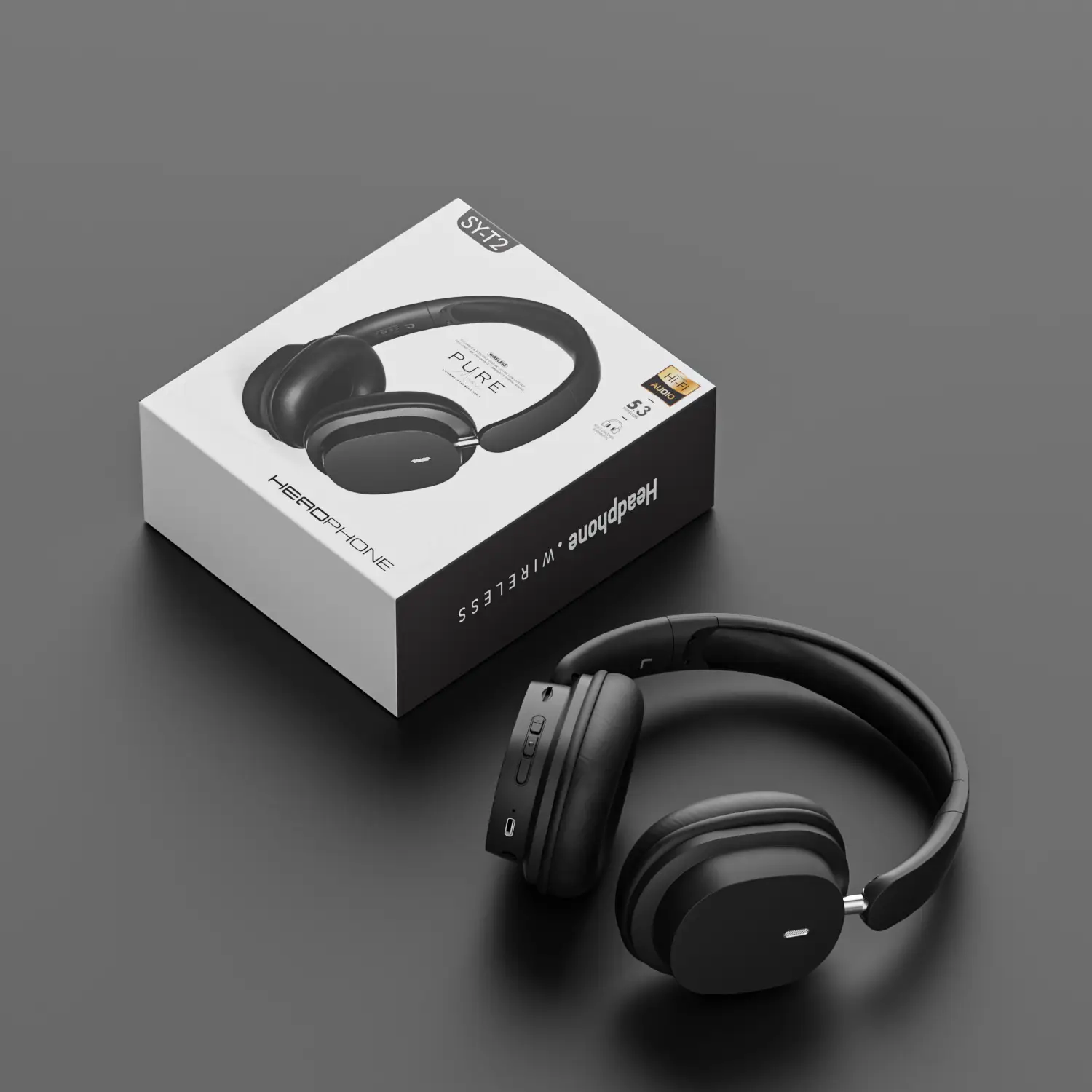 Pink Noise-Red Bluetooth Headset with 3.5mm Cable