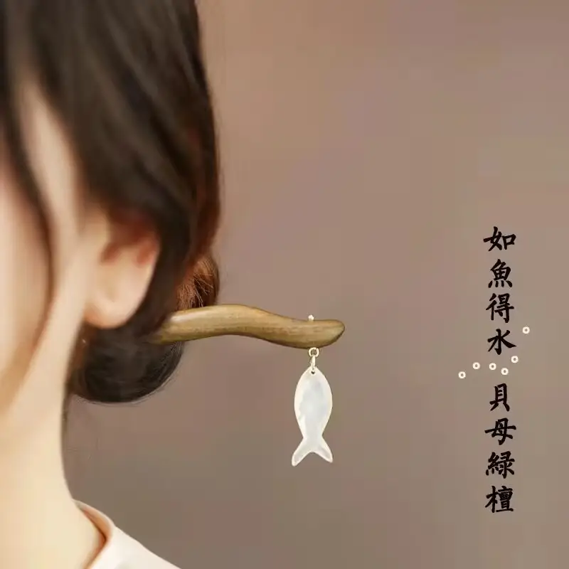 Retro Green Cat Hairpin Hanfu Headdress Step Shake Cheongsam Updo Hairpin — feature 3