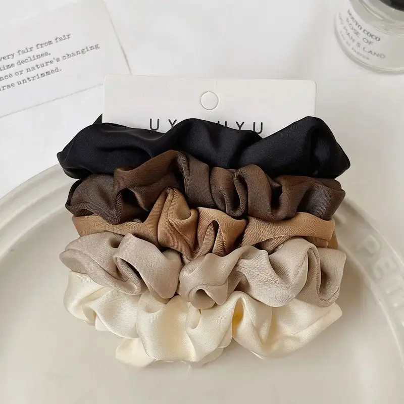 High-Grade Silk Hair Band for Women's Ponytail & Hair Tie - Image 8