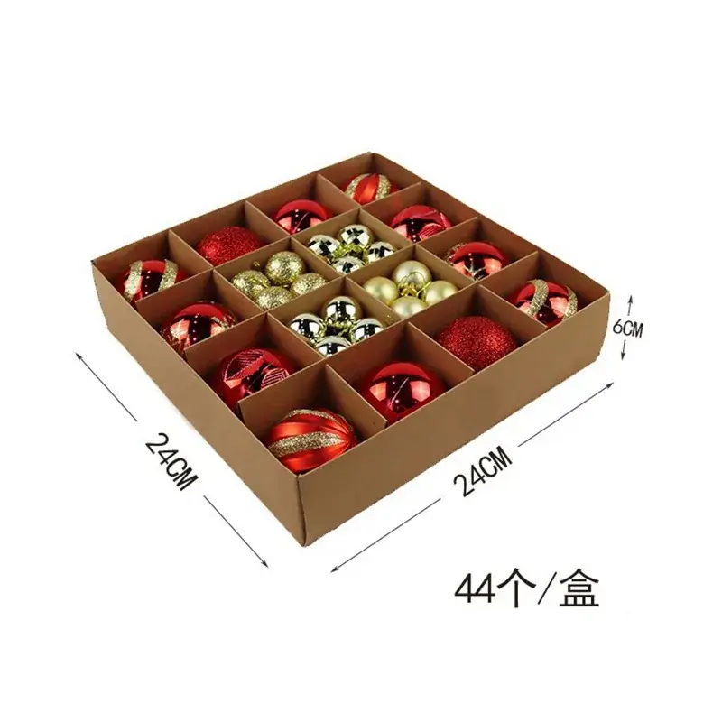 Cross-Country Christmas Tree Balls 44Pcs Box