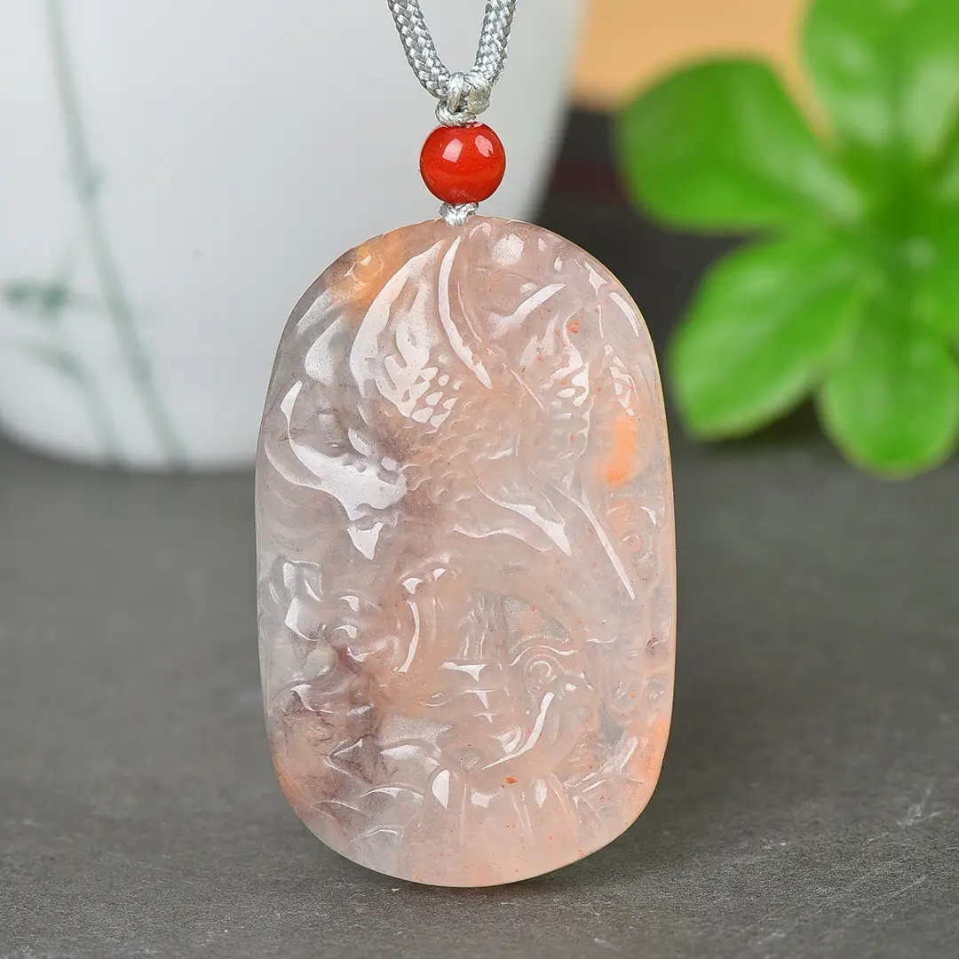 Golden Jade Pendant "Great Exhibition" for Women - Image 3