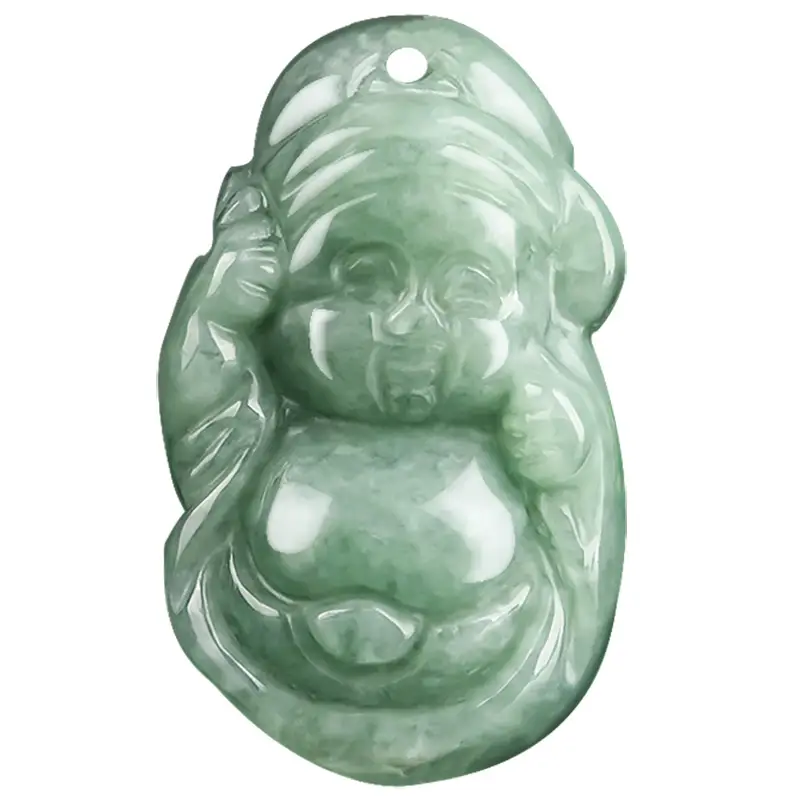 Natural Jade Baby Pendant Green 18g Tongcai