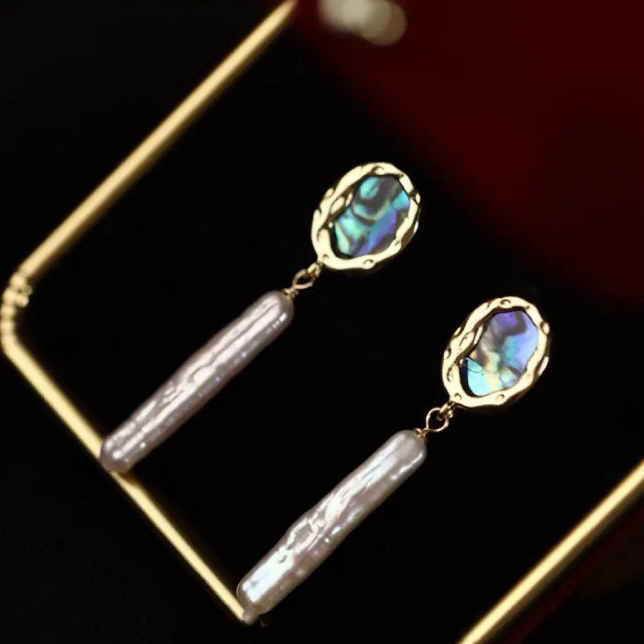 Natural Silver Pearl Earrings for Girls - Image 3