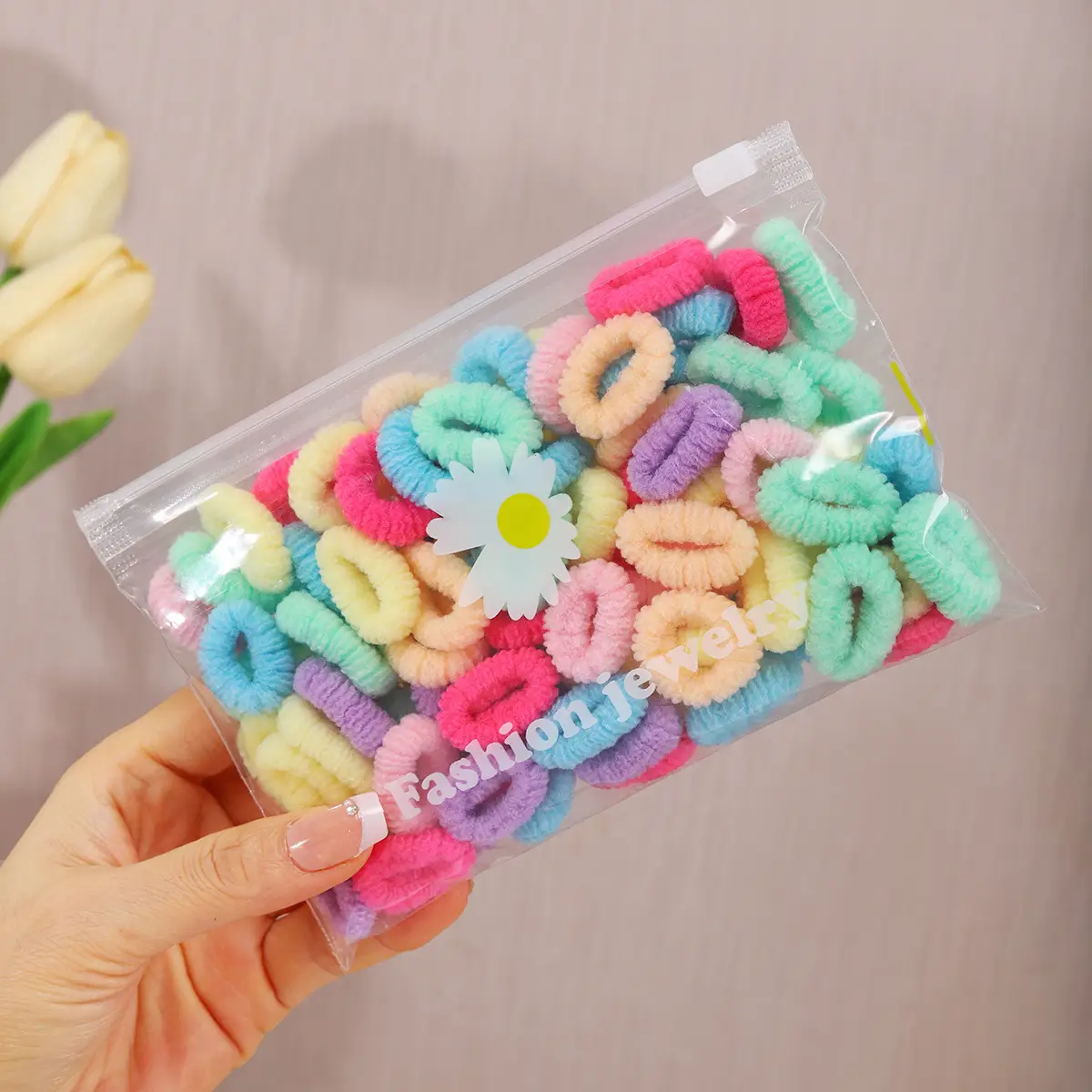 Baby Flower Hair Bands for Girls High Elastic Non-Toxic — feature 36