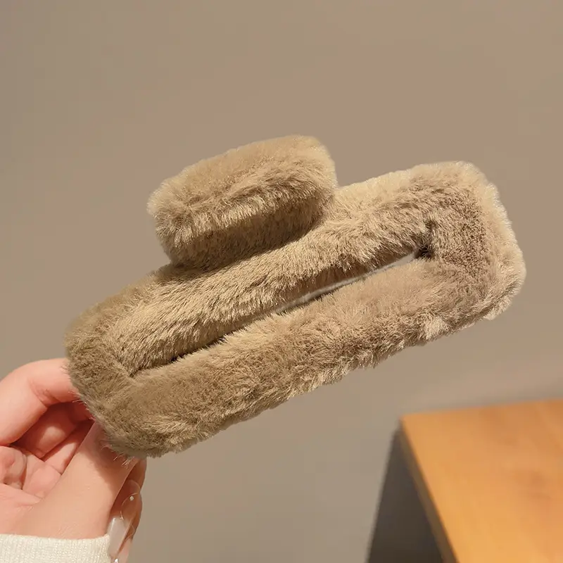 Autumn Winter Furry Hairpin Clip for Women - Image 3