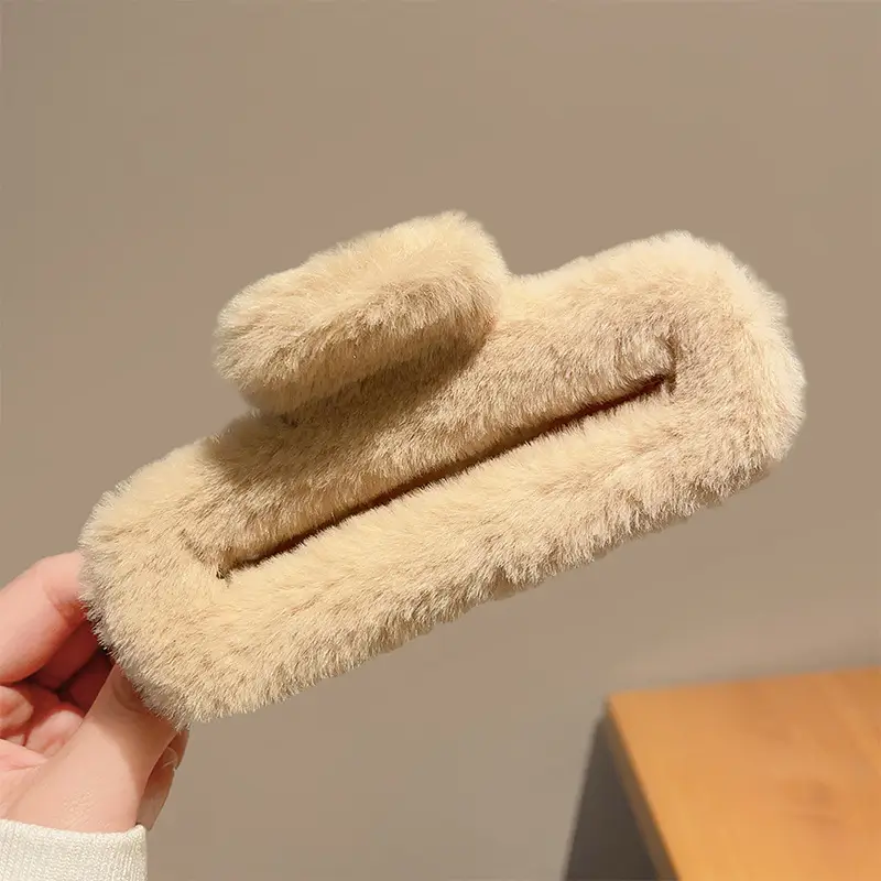 Autumn Winter Furry Hairpin Clip for Women - Image 5