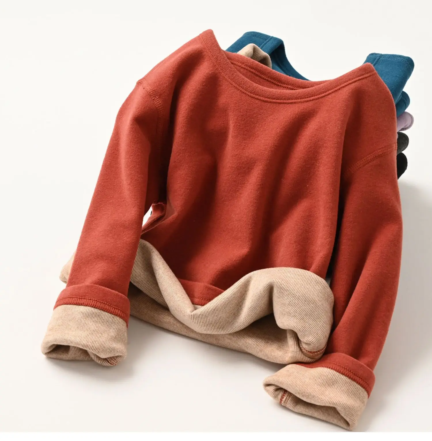 Children's Blue Long Sleeve Sweatshirt Set — feature 7