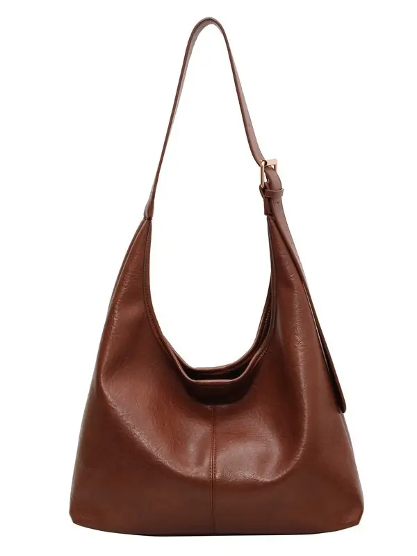 Black Leather Shoulder Bag for Women Winter 2023 - Image 9