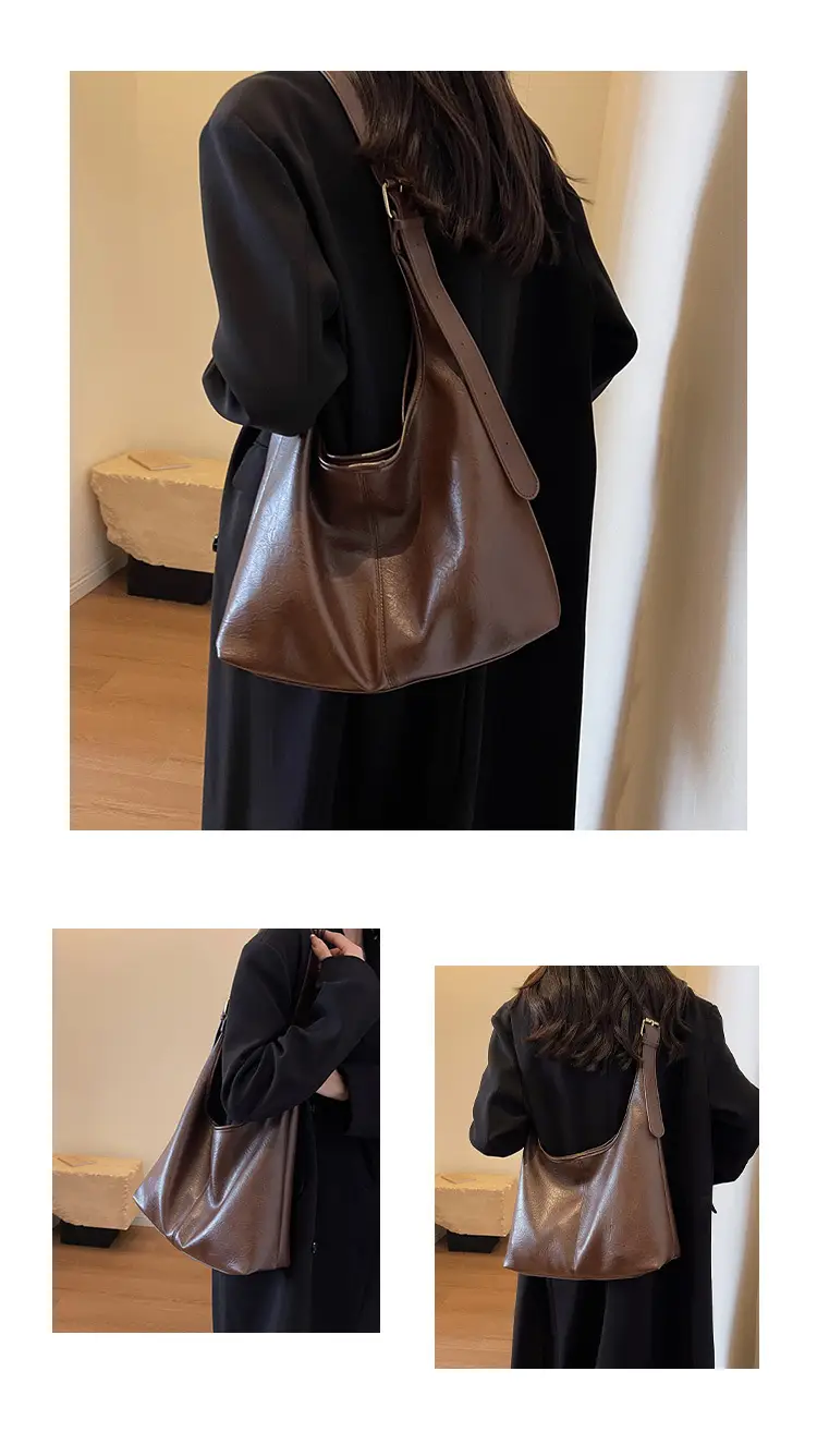 Black Leather Shoulder Bag for Women Winter 2023 — feature 18
