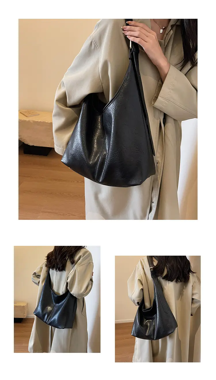 Black Leather Shoulder Bag for Women Winter 2023 — feature 19