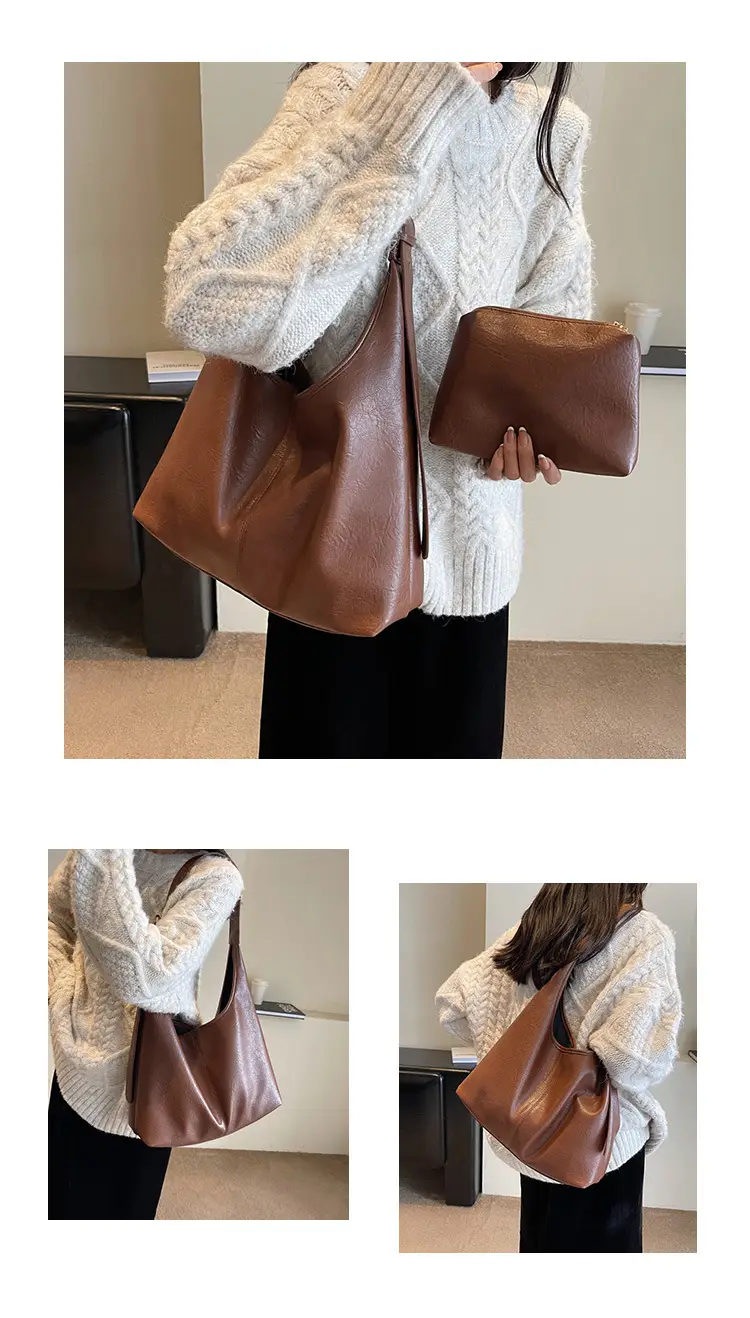 Black Leather Shoulder Bag for Women Winter 2023 — feature 20