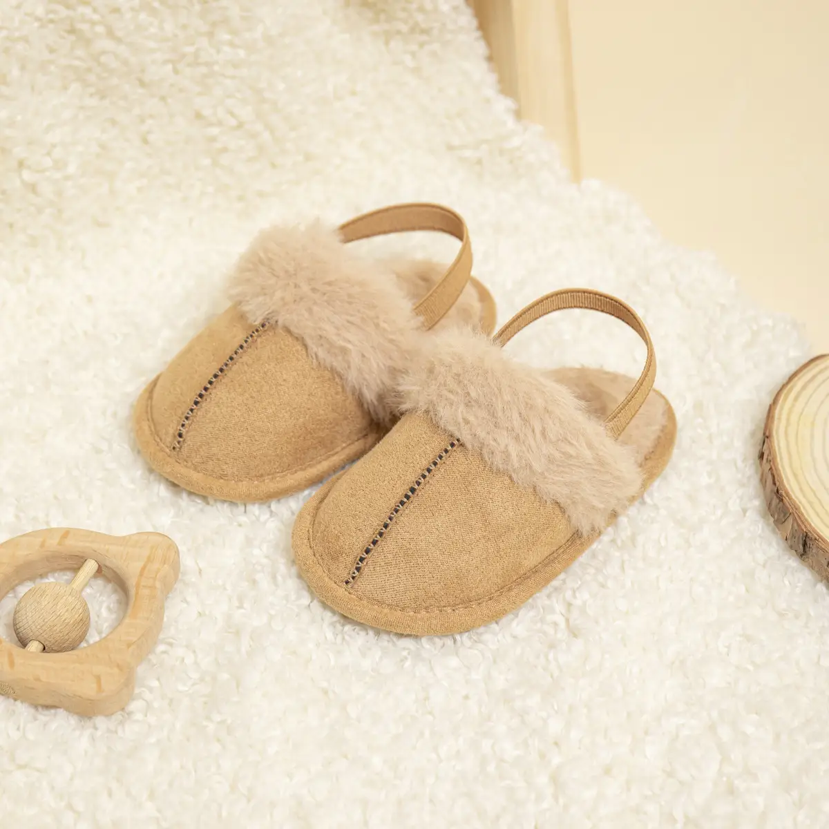 Warm Furry Toddler Shoes for 0-1 Years Old