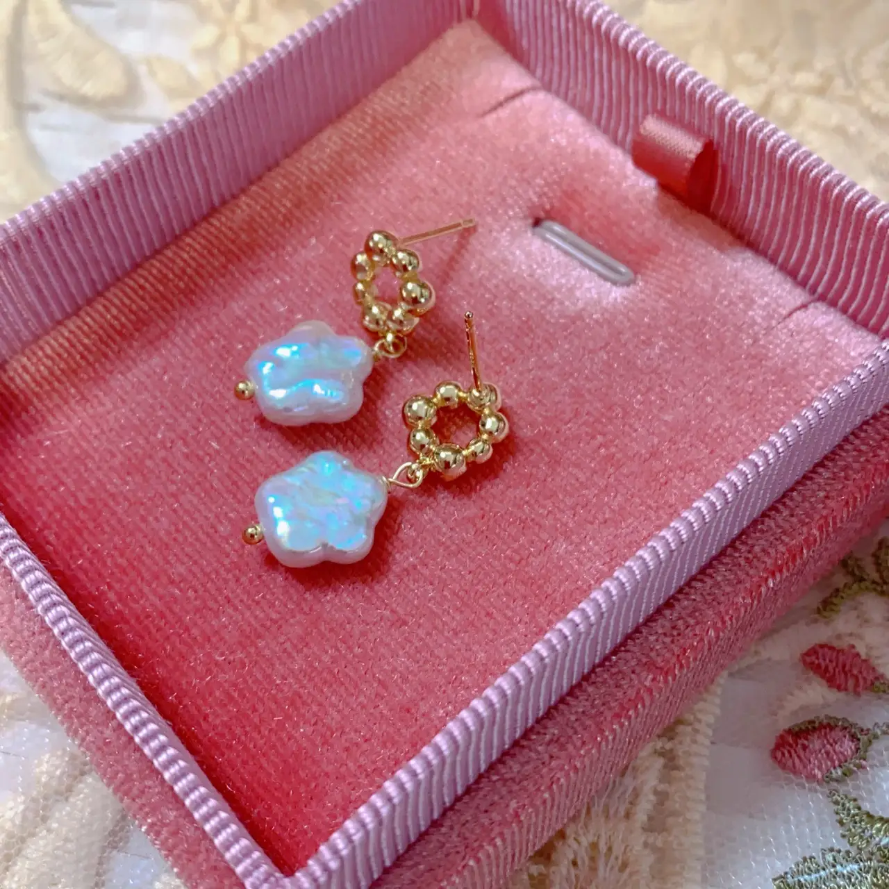 French Retro Pearl Earrings Women Elegant Silver - Image 2