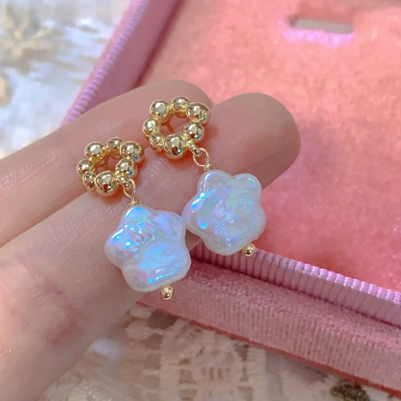 French Retro Pearl Earrings Women Elegant Silver - Image 3