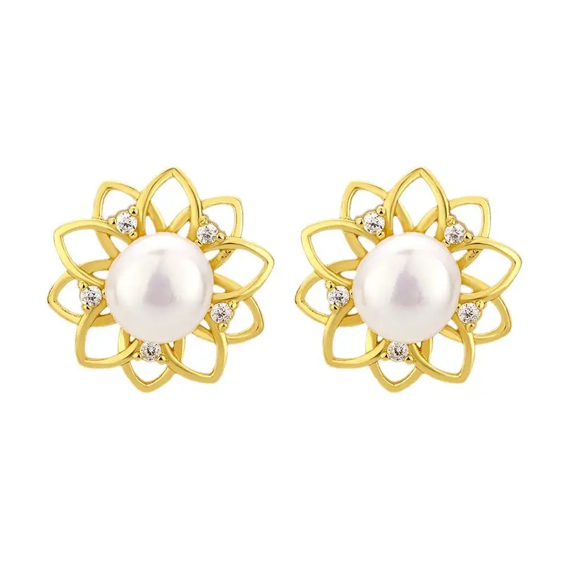 2023 Pearl Earrings for Women Light Luxury Freshwater - Image 5