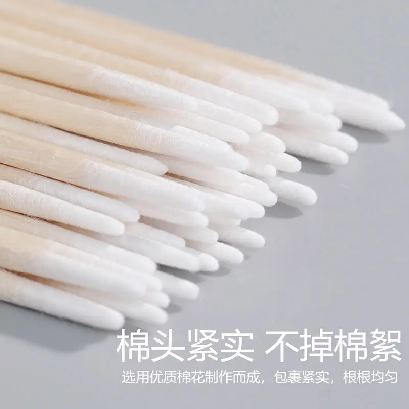 Double-Headed Cotton Eyebrow Swabs for Precision Application - Image 5