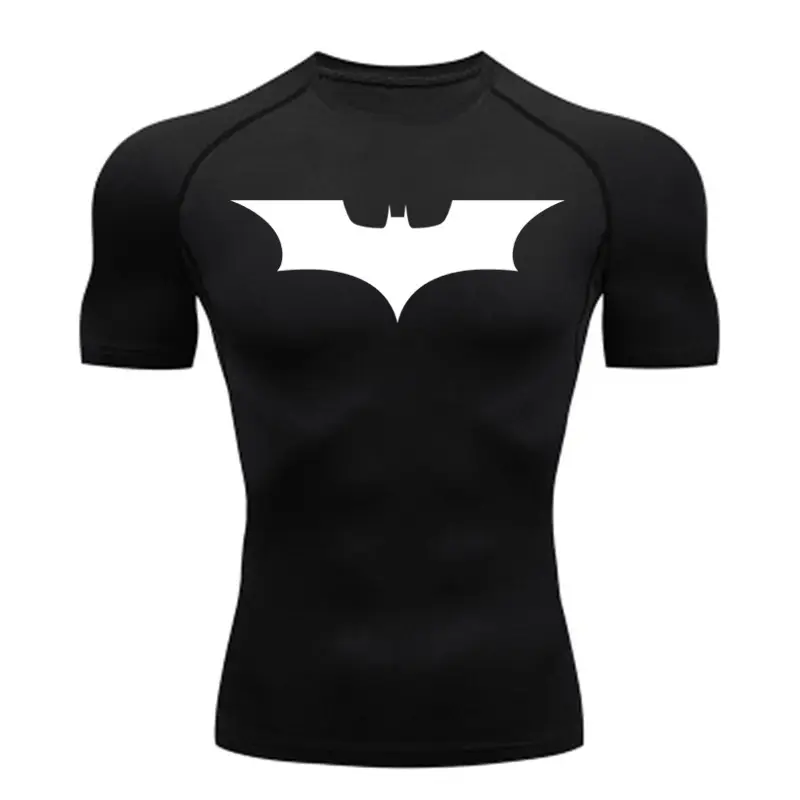 Men's Batman Graphic Compression T-Shirt Grey - Image 32