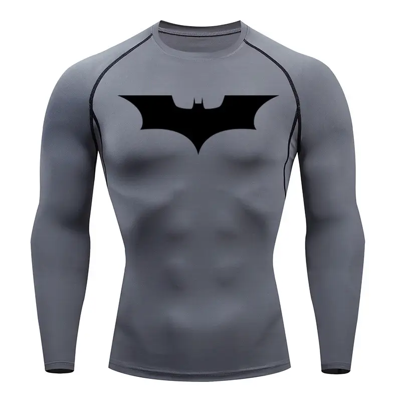 Men's Batman Graphic Compression T-Shirt Grey — feature 15