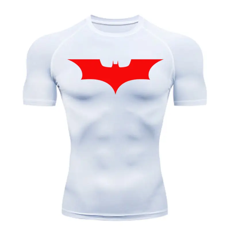 Men's Batman Graphic Compression T-Shirt Grey - Image 11