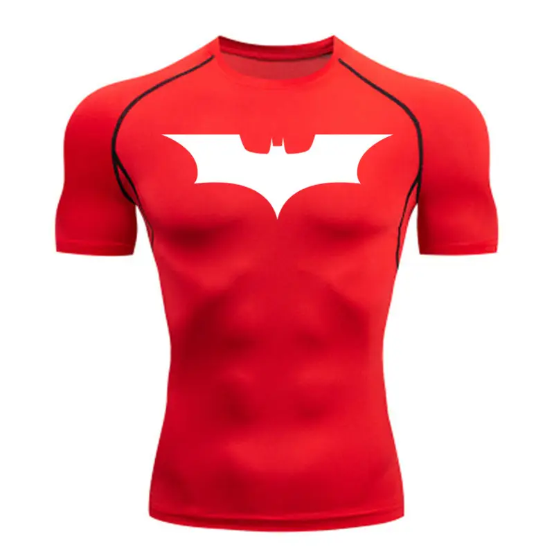 Men's Batman Graphic Compression T-Shirt Grey - Image 12