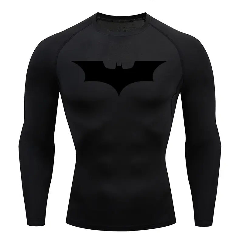 Men's Batman Graphic Compression T-Shirt Grey - Image 15