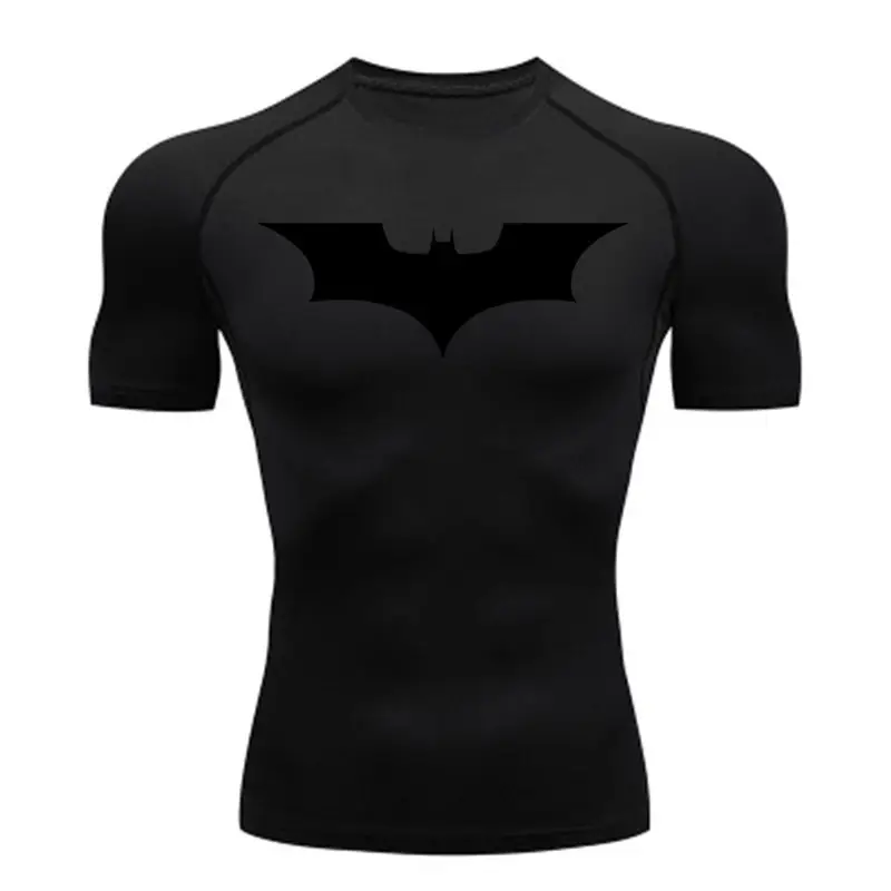 Men's Batman Graphic Compression T-Shirt Grey - Image 2