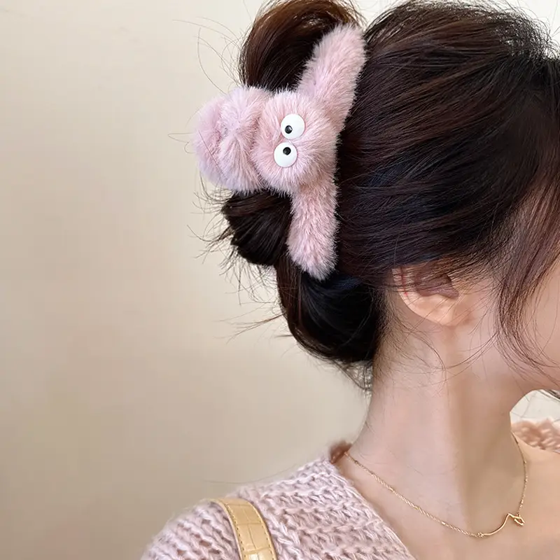 Cute Plush Shark Clip for Girls Hairpin 2023 - Image 13