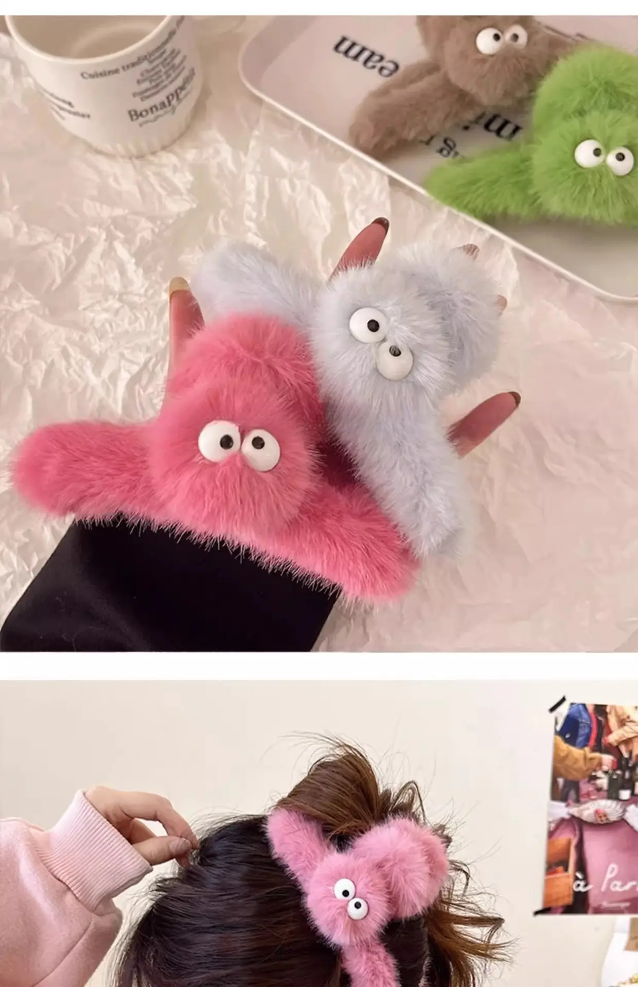 Cute Plush Shark Clip for Girls Hairpin 2023 — feature 8
