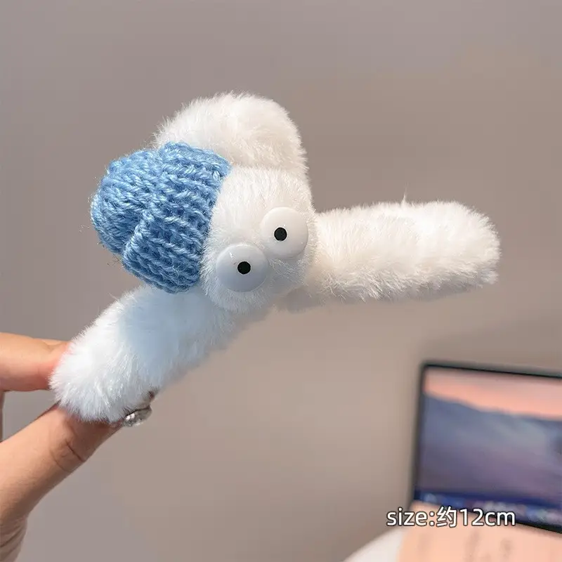 Cute Plush Shark Clip for Girls Hairpin 2023 - Image 10