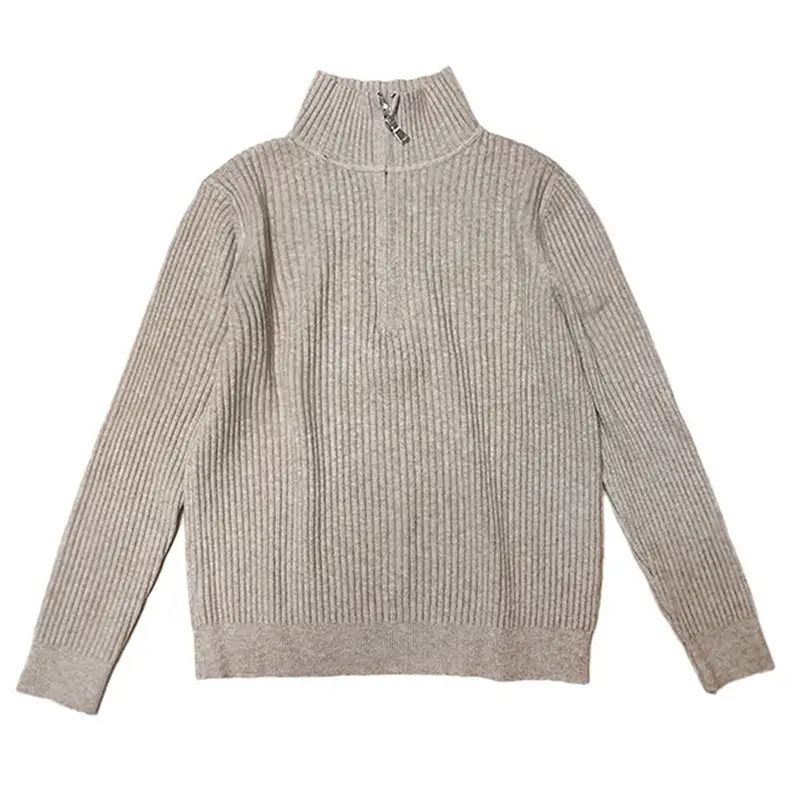 2026 Autumn/Winter New Zipper Sweater Knitwear for Women, Loose Fit, Stylish and Unique Design, Trendy Base Layer Top