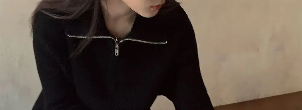 2026 Autumn/Winter New Zipper Sweater Knitwear for Women, Loose Fit, Stylish and Unique Design, Trendy Base Layer Top — feature 34