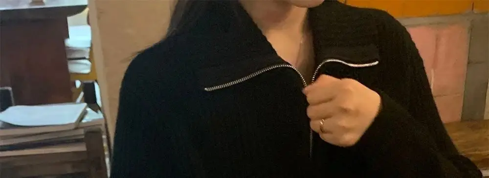 2026 Autumn/Winter New Zipper Sweater Knitwear for Women, Loose Fit, Stylish and Unique Design, Trendy Base Layer Top — feature 38