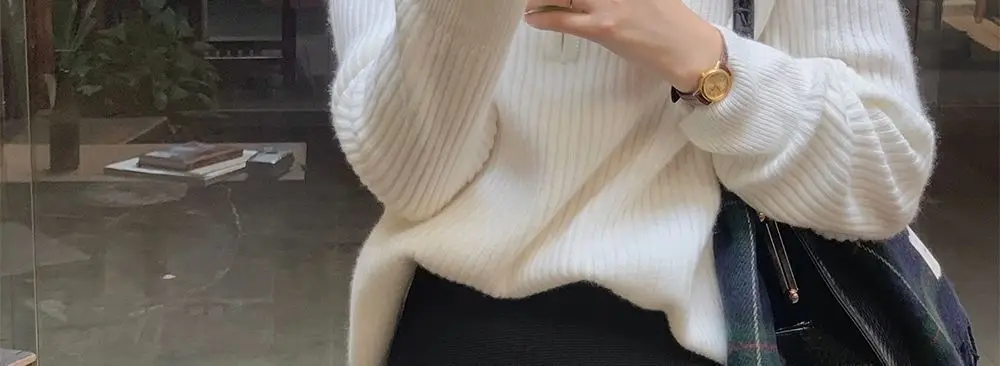 2026 Autumn/Winter New Zipper Sweater Knitwear for Women, Loose Fit, Stylish and Unique Design, Trendy Base Layer Top — feature 47