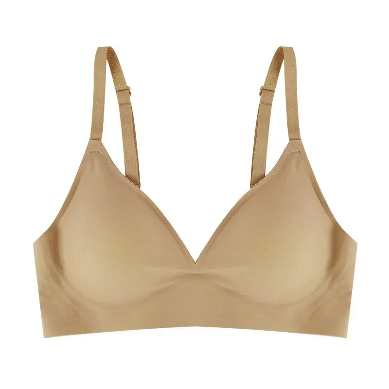 Women Korean Style Seamless Push Up Jelly Strip Bra - Image 4