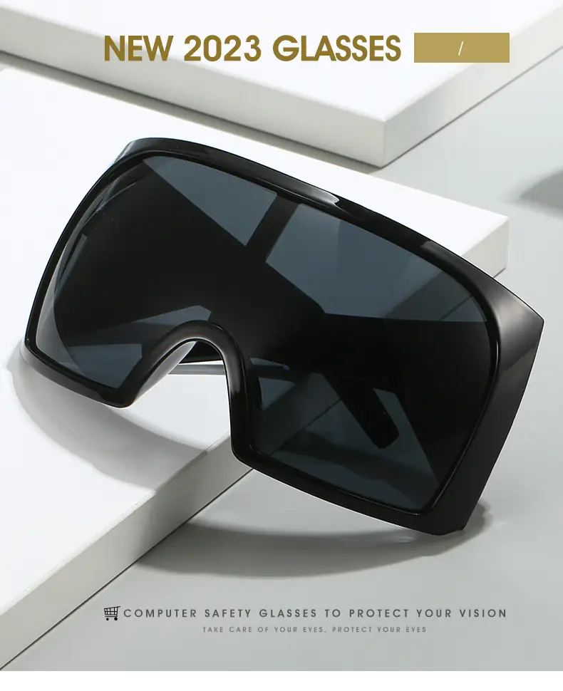 Futuristic Grey Wrap Around Sunglasses for Men Women β feature 1