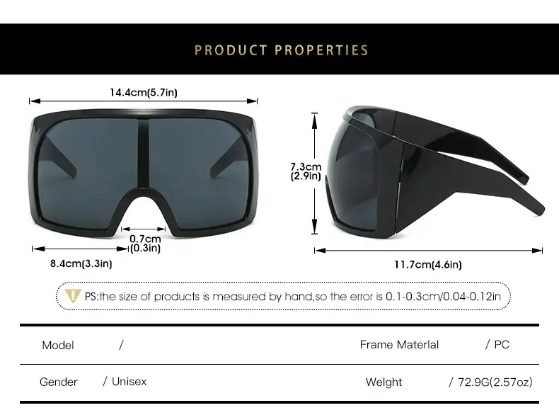 Futuristic Grey Wrap Around Sunglasses for Men Women β feature 5
