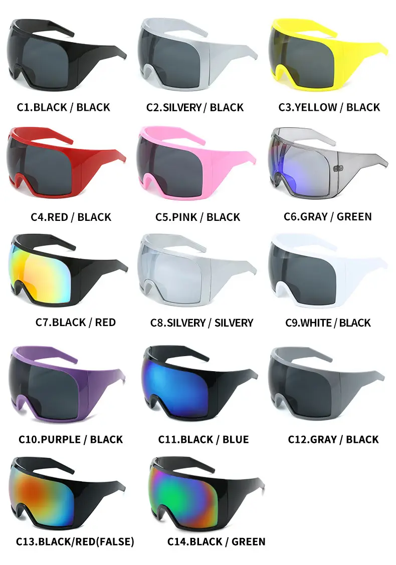 Futuristic Grey Wrap Around Sunglasses for Men Women β feature 6