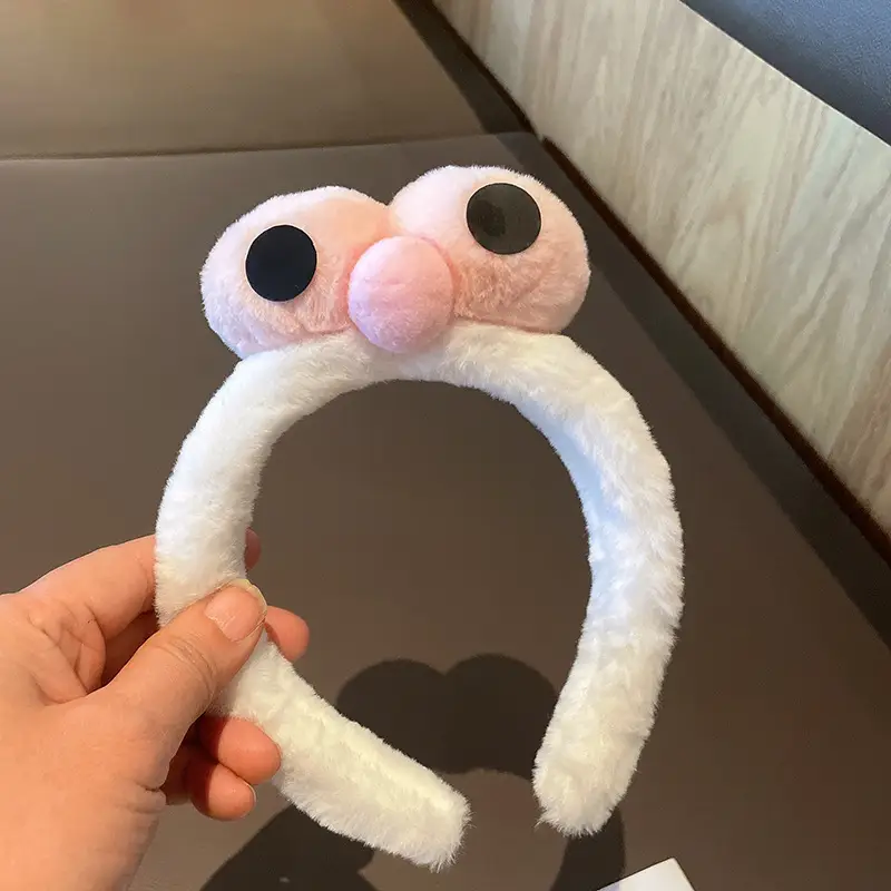 Pink Plush Bear Ear Hairband for Girls - Image 6