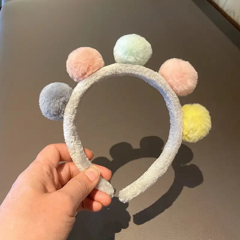 Pink Plush Bear Ear Hairband for Girls - Image 9