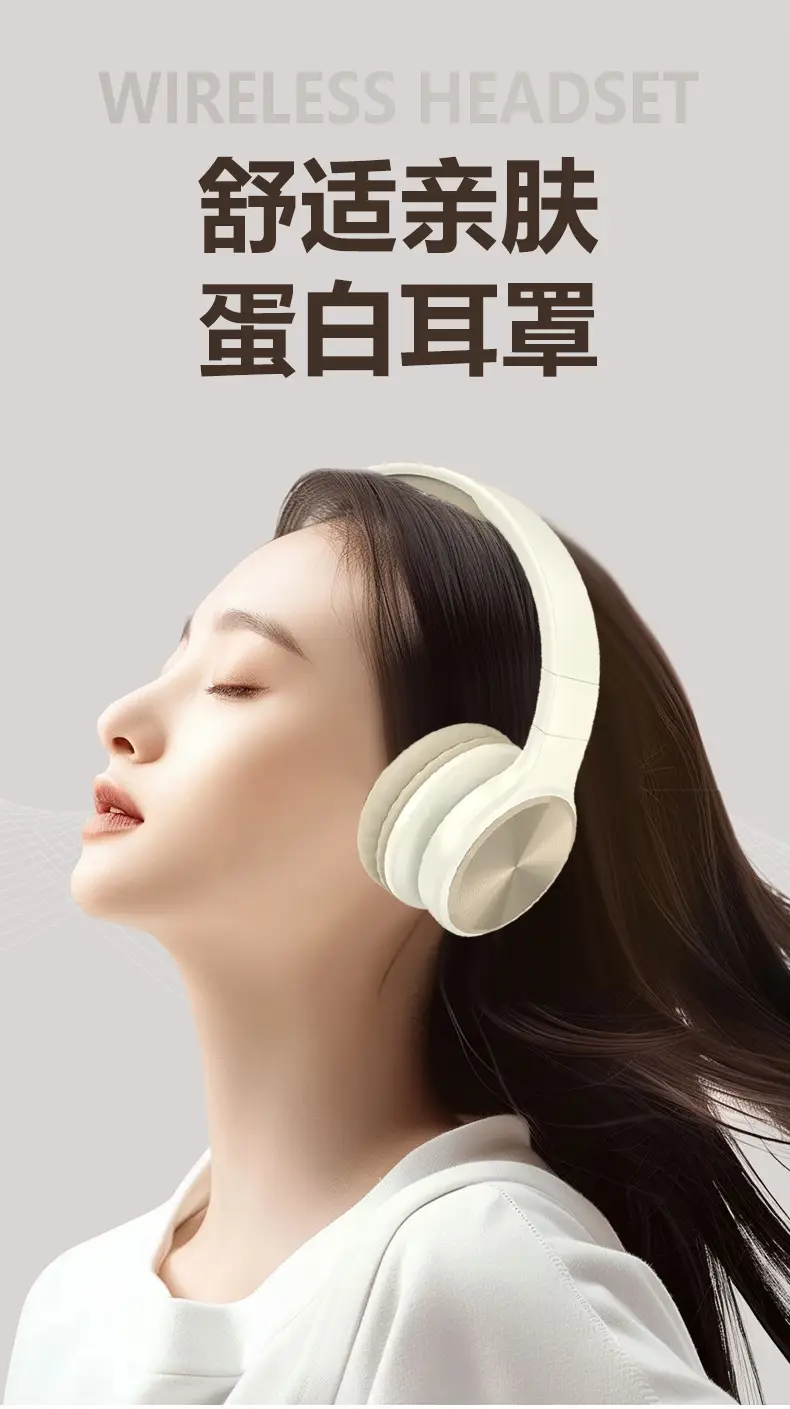 Wireless Bluetooth Headset Pink White Gaming Music — feature 3