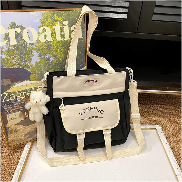 Pink Korean Style Large Tutoring Bag for Girls - Image 12