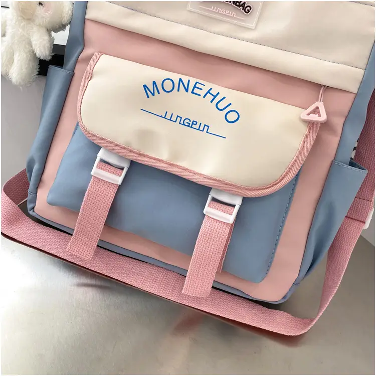 Pink Korean Style Large Tutoring Bag for Girls — feature 11