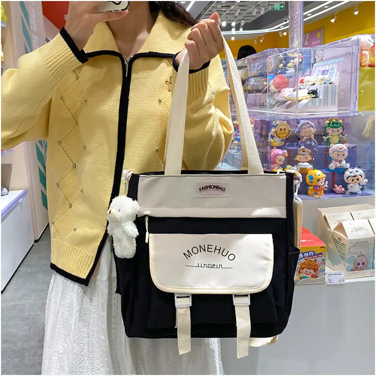 Pink Korean Style Large Tutoring Bag for Girls — feature 16