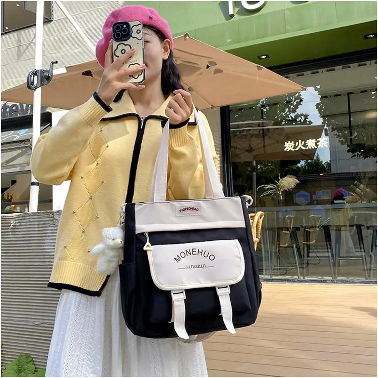 Pink Korean Style Large Tutoring Bag for Girls — feature 17