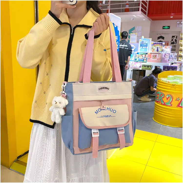 Pink Korean Style Large Tutoring Bag for Girls — feature 19