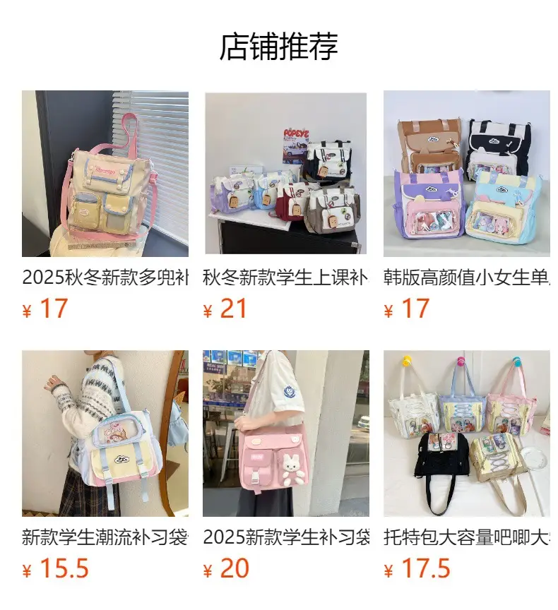 Pink Korean Style Large Tutoring Bag for Girls — feature 2