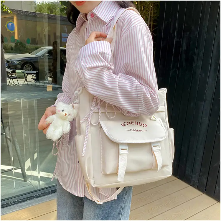 Pink Korean Style Large Tutoring Bag for Girls — feature 23