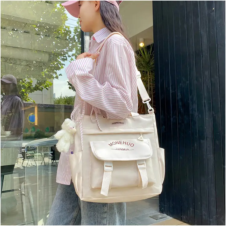 Pink Korean Style Large Tutoring Bag for Girls — feature 24