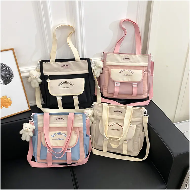 Pink Korean Style Large Tutoring Bag for Girls — feature 3